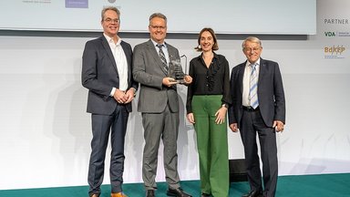Ingo Scherhaufer, Head of Active Safety Development at Daimler Truck AG, awarded the European Commercial Vehicle Safety Award