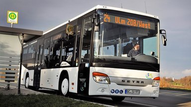 With the Setra to the new ICE station