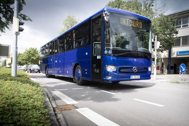 Driving Experience: The new Mercedes-Benz Intouro and Sprinter Minibuses, Ulm/Germany, June 2021