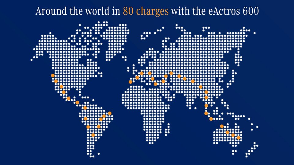 In 80 Ladungen um die Welt: Landkarte