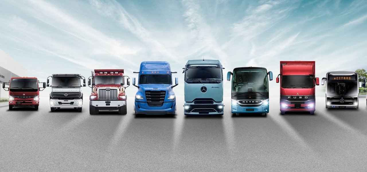 Family Shot der Daimler Truck AG: Range Marken und Produkte
