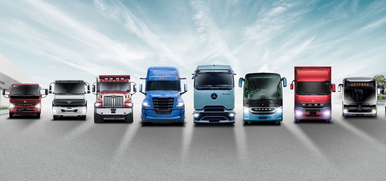 Family Shot der Daimler Truck AG: Range Marken und Produkte