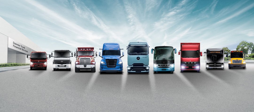 Family Shot der Daimler Truck AG: Range Marken und Produkte