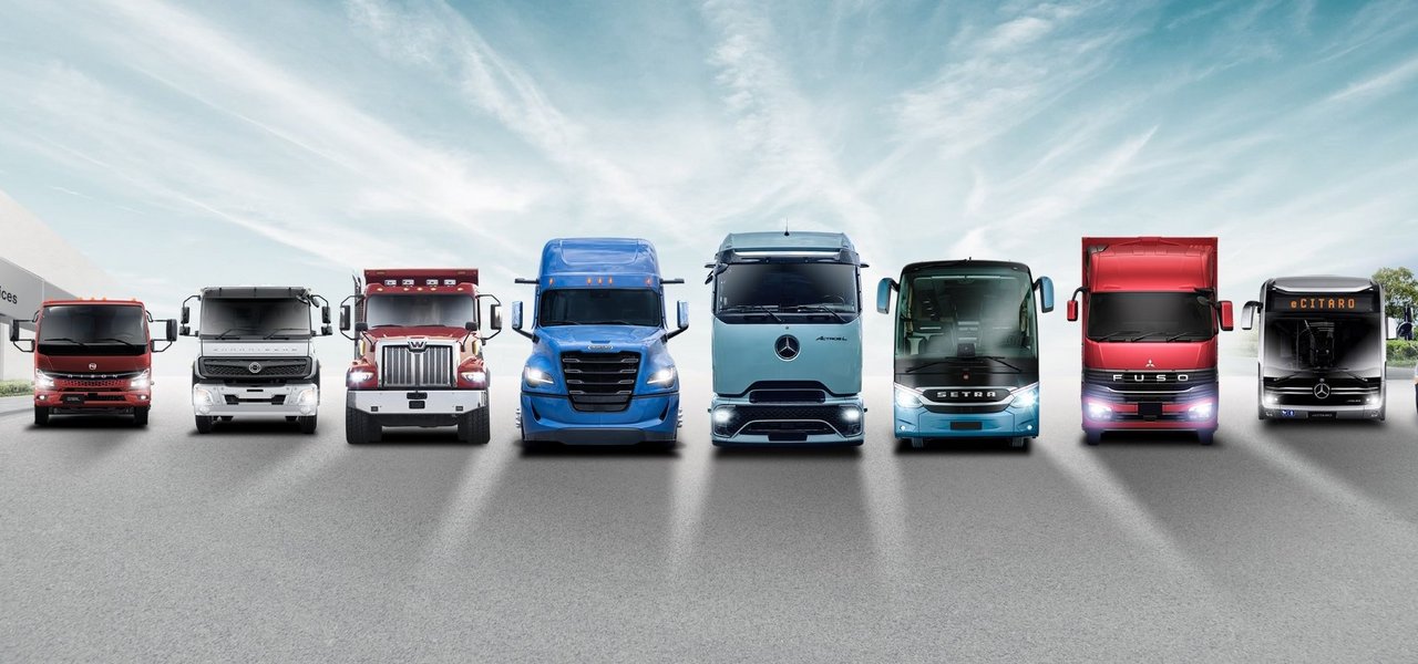 Family Shot der Daimler Truck AG: Range Marken und Produkte