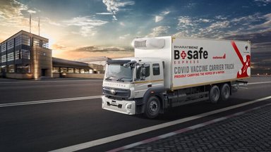 Daimler Trucks unveils BharatBenz Reefer Truck for Vaccine Transportation in India
