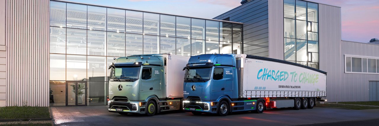 Mercedes-Benz Trucks Driving Experience 2025 Molsheim Key Visual: Actros L and eActros 600