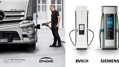 E-Mobility: Mercedes-Benz Trucks schließt strategische Partnerschaft für Ladeinfrastruktur mit Siemens Smart Infrastructure, ENGIE und EVBox Group