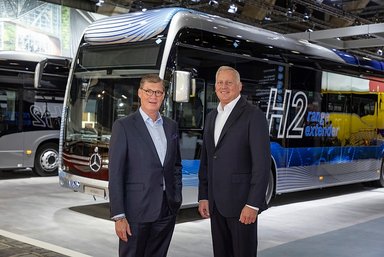 Daimler Buses auf der busworld 2023 in Brüssel