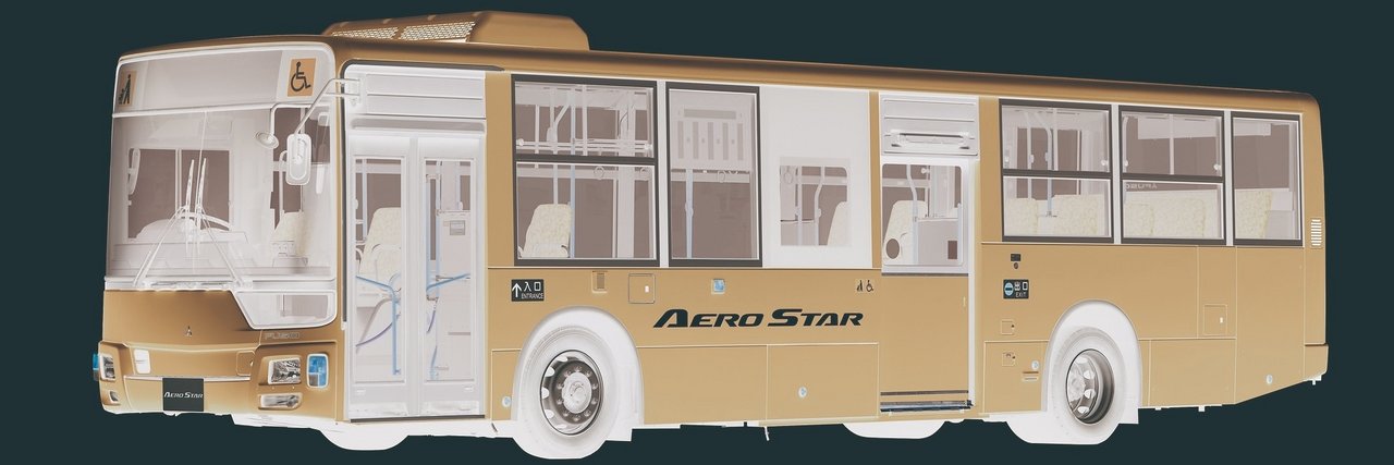 Mitsubishi Fuso launches a new model of the Aero Star city bus