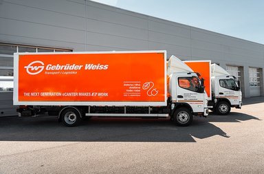Rein elektrisch bis vor die Haustür: FUSO eCanter im Einsatz bei Logistikdienstleister Gebrüder Weiss in Kroatien