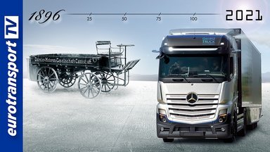 125 Jahre Lkw-Film: Vom ersten Lastkraftwagen bis zum Mercedes-Benz GenH2 Truck mit Wasserstoffantrieb