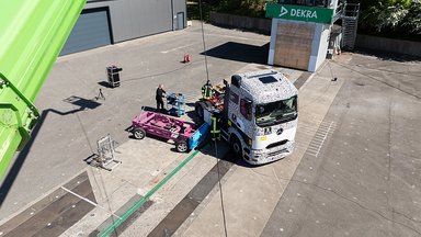 Sicherer unterwegs mit Hochvolt: Hohe passive Sicherheit des Mercedes-Benz eActros 600 in Crash-Tests bestätigt