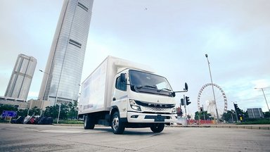 Stark in der Stadt: FUSO eCanter ab sofort auch in Hongkong erhältlich 