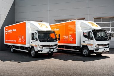 Rein elektrisch bis vor die Haustür: FUSO eCanter im Einsatz bei Logistikdienstleister Gebrüder Weiss in Kroatien