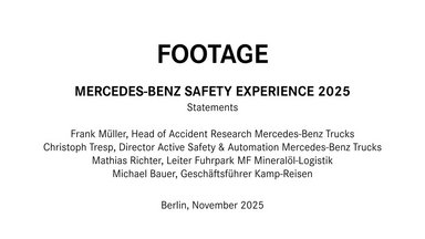 Footage | Mercedes-Benz Safety, November 2025