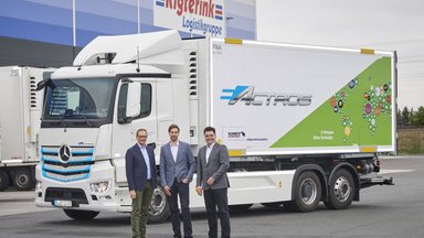Leise und saubere Belieferung in der Region Rhein-Main: Rigterink Logistikgruppe testet vollelektrischen Lkw eActros