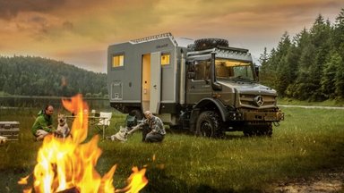 Unimog mit Aufbau von Bimobil auf der CMT 2019