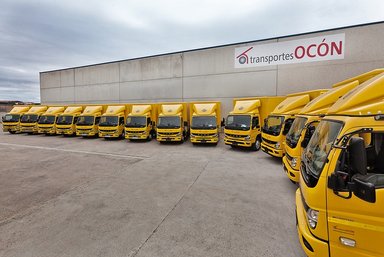 Transport rein elektrisch: Spanischer Logistikdienstleister Transportes Ocón setzt 15 eCanter der Daimler Truck Marke FUSO ein