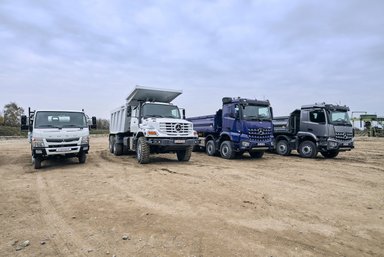 Daimler Nutzfahrzeuge auf der Bauma vom 8. – 14. April 2019 in München