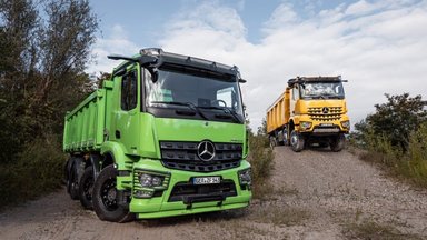 Der neue Mercedes-Benz Arocs liefert Innovationen auf den Bau