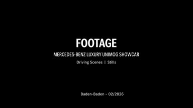 Footage | Daimler Truck AG, Mercedes-Benz Special Trucks Luxus Unimog, February 2026