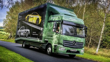 Mercedes-Benz Atego transports valuable freight