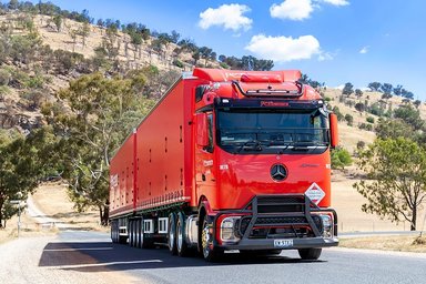 First Mercedes-Benz Actros L with ProCabin delivered in Australia to Ron Finemore Transport