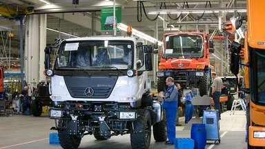 Produktionsjubiläum 20 Jahre Unimog-Fertigung in Wörth