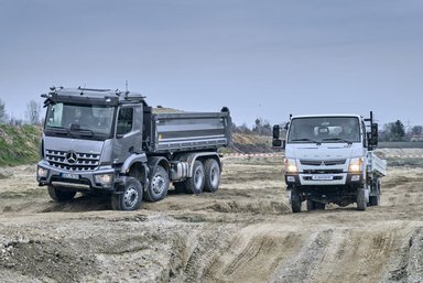 Daimler Nutzfahrzeuge auf der Bauma vom 8. – 14. April 2019 in München