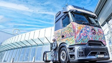 Rolling Canvas: Art Edition of the Actros L ProCabin