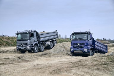 Daimler Nutzfahrzeuge auf der Bauma vom 8. – 14. April 2019 in München