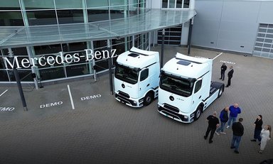 Mercedes-Benz Trucks hands over first eActros 600 models to major customer in Lithuania