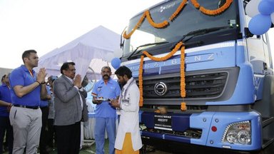 Major delivery for Daimler Trucks in India: 120 BharatBenz trucks for CJ Darcl Logistics