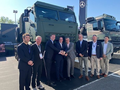 Strategische Partnerschaft für die nächste Generation logistischer Militärfahrzeuge in Belgien: Daimler Truck, Lambert Defence und Soframe kooperieren 