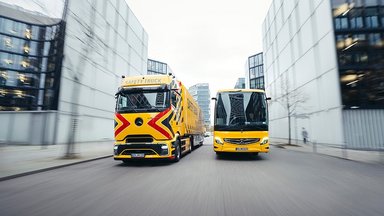 Mercedes-Benz Safety Truck und Safety Coach im Einsatz für mehr Verkehrssicherheit von Kindern 