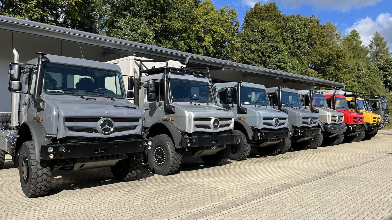 One like no other: four Unimog models show the diversity of