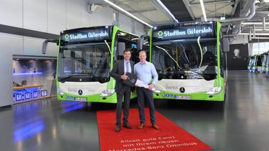 Zwei für die Umwelt: „Stadtbus Gütersloh“ kauft Mercedes-Benz Citaro hybrid