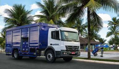 Beer trucks for Brazil: beverage manufacturer Ambev orders 228 Mercedes-Benz trucks