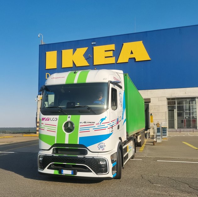 IKEA intensiviert Maßnahmen zum CO₂-freien Straßengüterverkehr in Italien