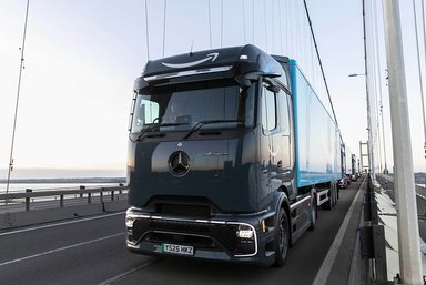 Mercedes-Benz eActros 600 für Amazon in UK unterwegs