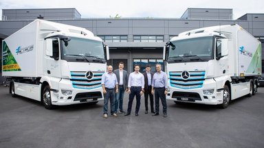 Zwei vollelektrische Mercedes-Benz Lkw für die Schweiz: Camion Transport und Migros erproben den eActros