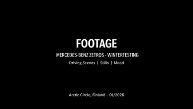 Footage | Daimler Truck AG, Wintertesting Mercedes-Benz Trucks Januar 2026