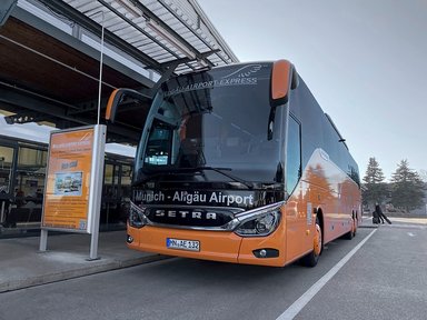 Allgäu Airport Express with new Setra coaches
