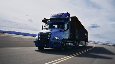 Selbstfahrender batterieelektrischer Lkw: Daimler Truck präsentiert autonomen Freightliner eCascadia Technologieträger