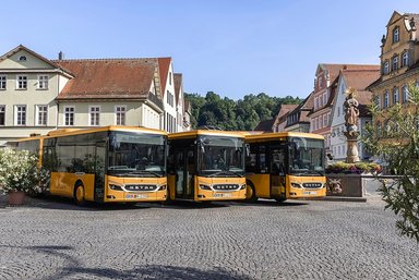 Press drive to Schwäbisch Gmünd: The new Setra MultiClass 500 LE