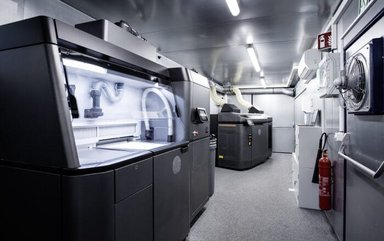 Mobile 3D printing centre for even greater customer proximity and fast availability of spare parts