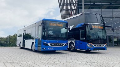 Setra Omnibusse mit Großaufträgen aus Deutschland