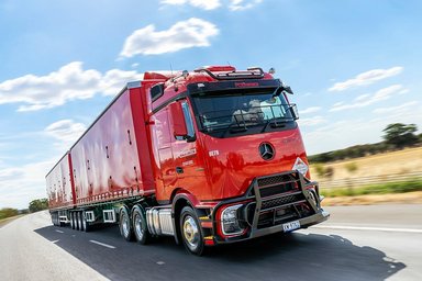 First Mercedes-Benz Actros L with ProCabin delivered in Australia to Ron Finemore Transport