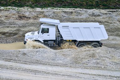 Daimler Nutzfahrzeuge auf der Bauma vom 8. – 14. April 2019 in München