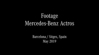 Footage new Mercedes-Benz Actros – Driving Scenes